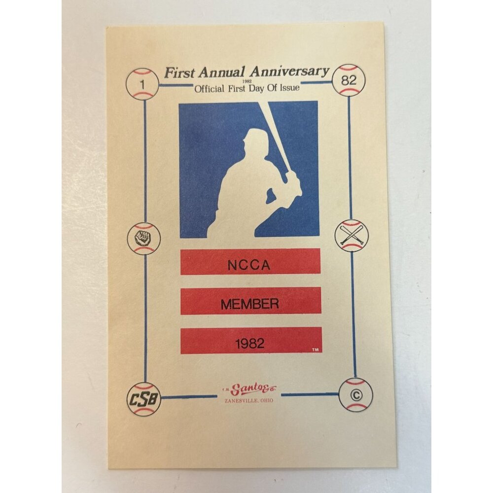 NCCA Member 1982 First Annual Anniversary First Day of Used Postcard